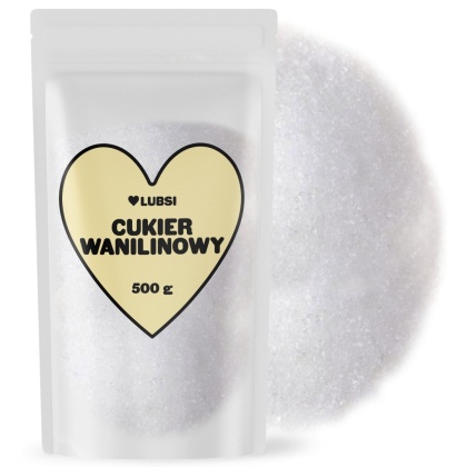 Cukier wanilinowy 500g LUBSI do wypieków i ciast aromatyczny wysoka jakość