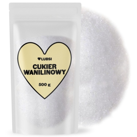 Cukier wanilinowy 500g LUBSI do wypieków i ciast aromatyczny wysoka jakość
