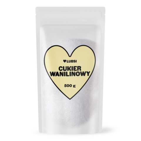Cukier wanilinowy 500g LUBSI do wypieków i ciast aromatyczny wysoka jakość