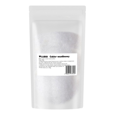 Cukier wanilinowy 500g LUBSI do wypieków i ciast aromatyczny wysoka jakość