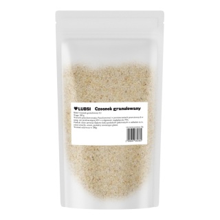 Czosnek granulowany suszony przyprawa 100g LUBSI aromatyczny naturalny