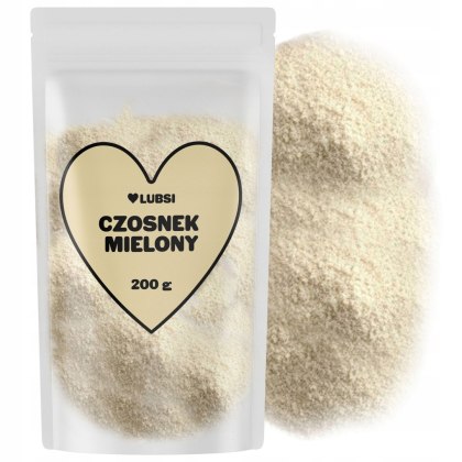 Czosnek mielony przyprawa 200g LUBSI suszony aromatyczny wysoka jakość