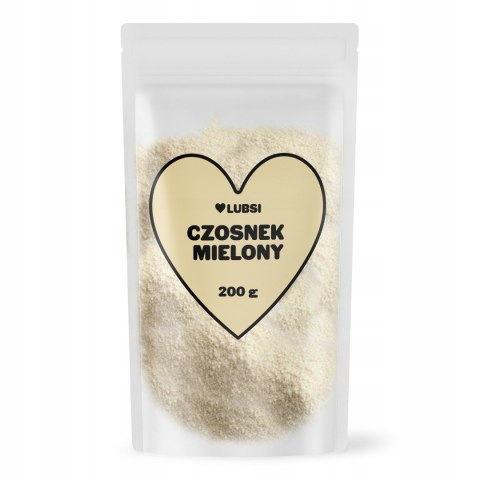 Czosnek mielony przyprawa 200g LUBSI suszony aromatyczny wysoka jakość