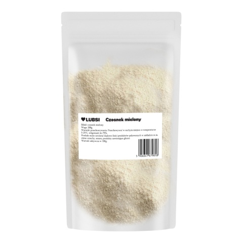Czosnek mielony przyprawa 200g LUBSI suszony aromatyczny wysoka jakość