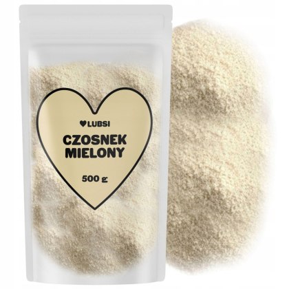 Czosnek mielony przyprawa 500g LUBSI suszony aromatyczny wysoka jakość