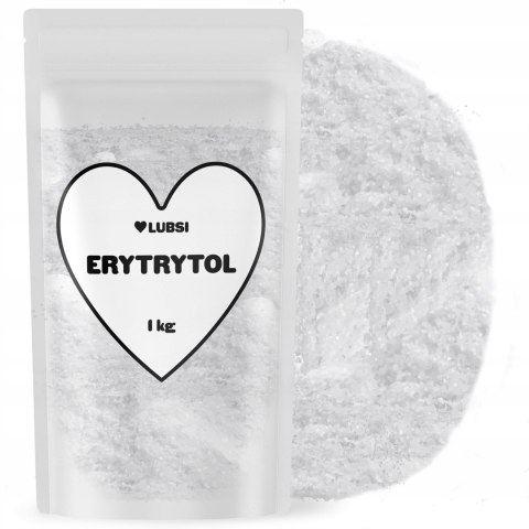Erytrytol 1kg LUBSI słodzik naturalny 0 kalorii zamiennik cukru erytrol