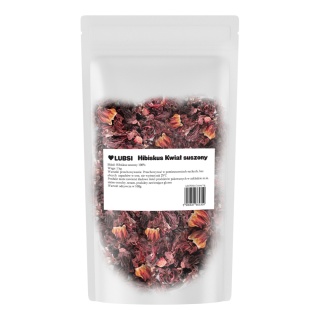 Hibiskus suszony 1kg LUBSI malwa naturalny kwiat hibiskusa herbata napar