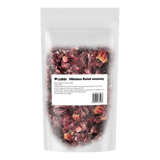 Hibiskus suszony 250g LUBSI malwa naturalny kwiat hibiskusa herbata napar