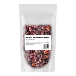 Hibiskus suszony 500g LUBSI malwa naturalny kwiat hibiskusa herbata napar