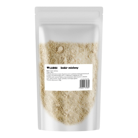 Imbir mielony 100g LUBSI aromatyczny naturalny wysoka jakość bez dodatków