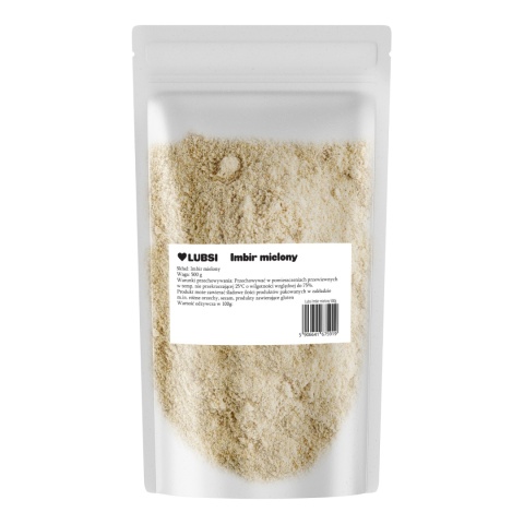 Imbir mielony 500g LUBSI aromatyczny naturalny wysoka jakość bez dodatków