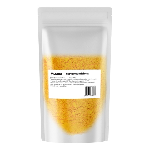 Kurkuma mielona przyprawa 100g LUBSI aromatyczna naturalna wysoka jakość