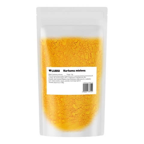 Kurkuma mielona przyprawa 1kg LUBSI aromatyczna naturalna wysoka jakość