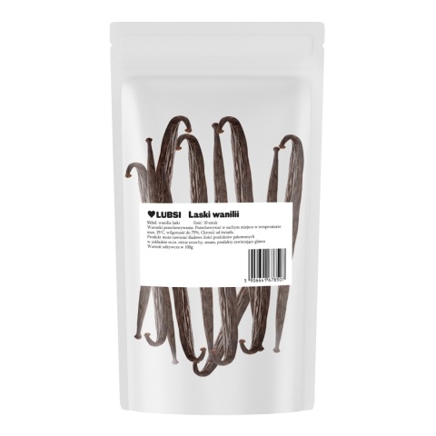 Laski wanilii 18-19cm 10 sztuk LUBSI aromatyczna wanilia laska wanilii