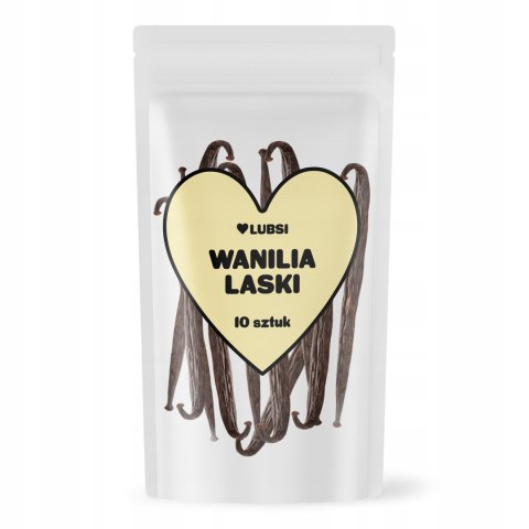 Laski wanilii 18-19cm 10 sztuk LUBSI aromatyczna wanilia laska wanilii