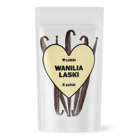 Laski wanilii 18-19cm 5 sztuk LUBSI aromatyczna wanilia laska wanilii