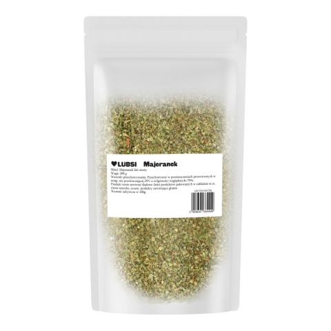 Majeranek suszony przyprawa liść 200g LUBSI aromatyczny wysoka jakość