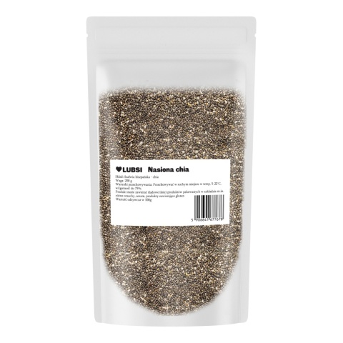 Nasiona chia 200g LUBSI szałwia hiszpańska nasiona wysoka jakość naturalne