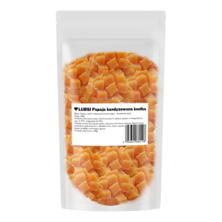 Papaja kandyzowana kostka 200g LUBSI papaja suszona w kostce przekąska