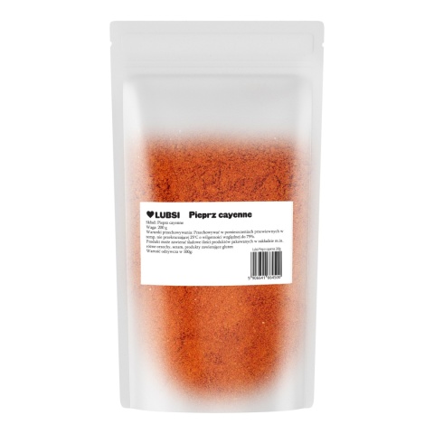 Pieprz cayenne mielony przyprawa 200g LUBSI kajeński bardzo ostry