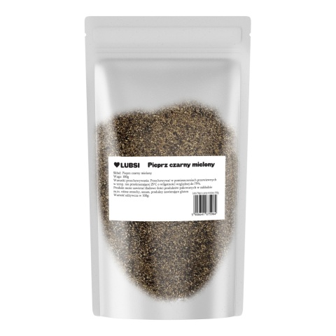 Pieprz czarny mielony przyprawa 100g LUBSI naturalny aromatyczny jakość