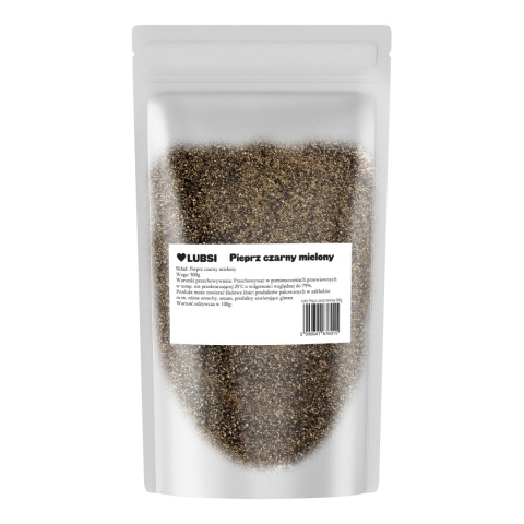 Pieprz czarny mielony przyprawa 500g LUBSI naturalny aromatyczny jakość