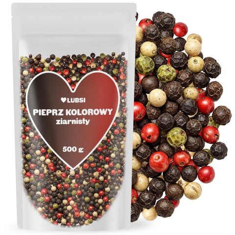 Pieprz kolorowy ziarnisty 500g LUBSI aromatyczny naturalny ziarno jakość