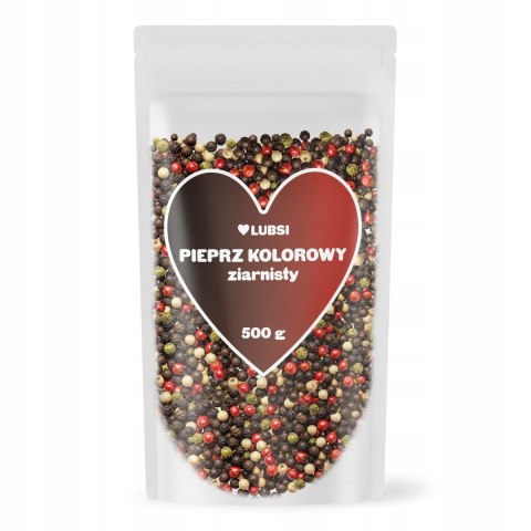 Pieprz kolorowy ziarnisty 500g LUBSI aromatyczny naturalny ziarno jakość