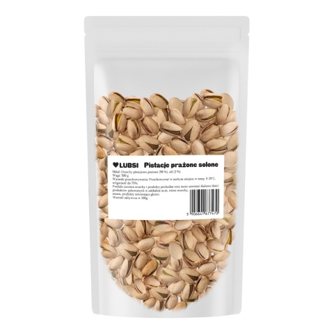 Pistacje prażone solone 500g LUBSI duże świeże naturalne wysoka jakość