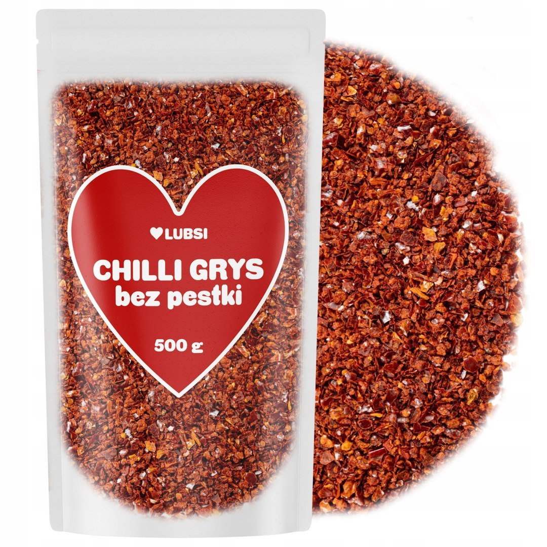 Płatki chili bez nasion 500g LUBSI