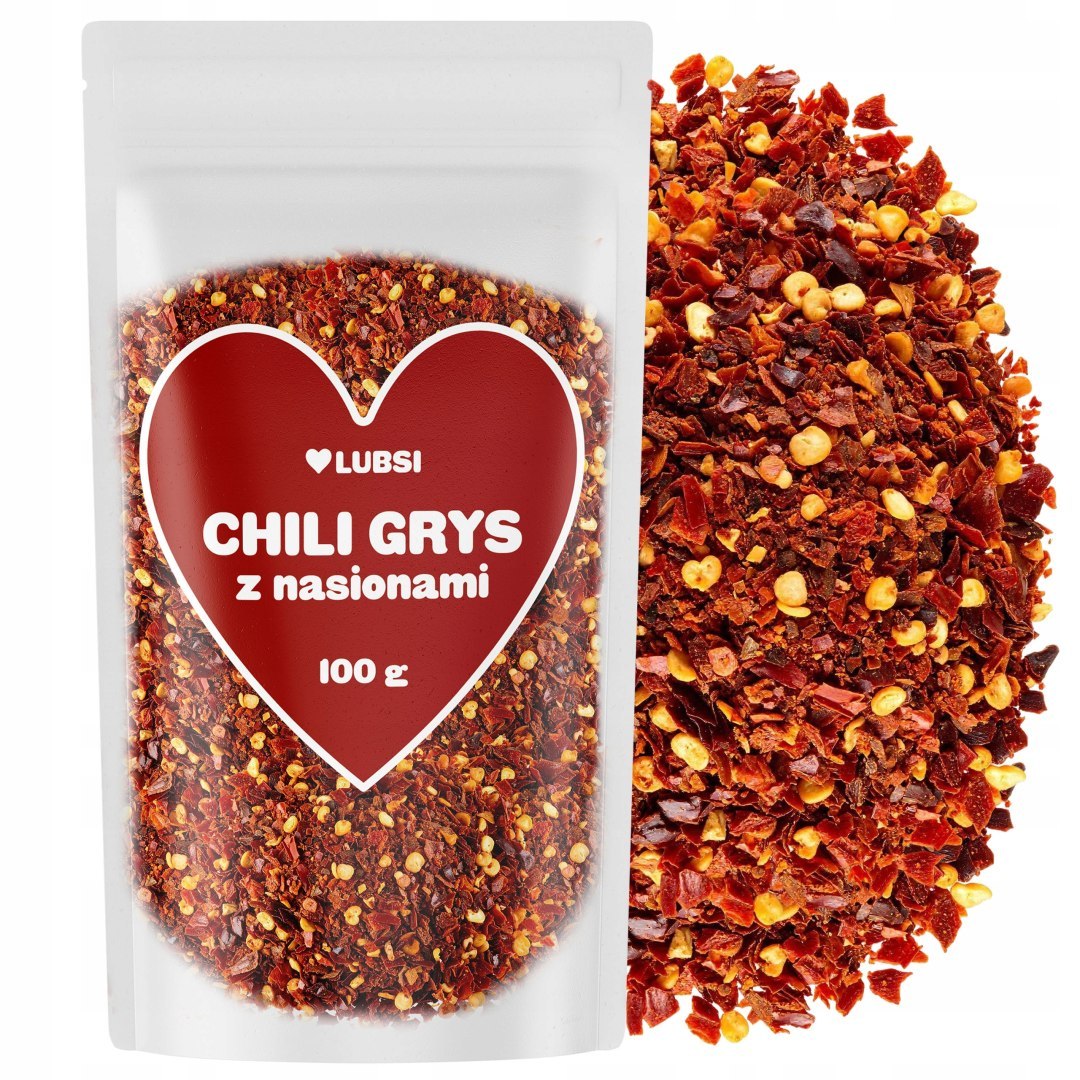 Płatki chili z nasionami LUBSI 100 g