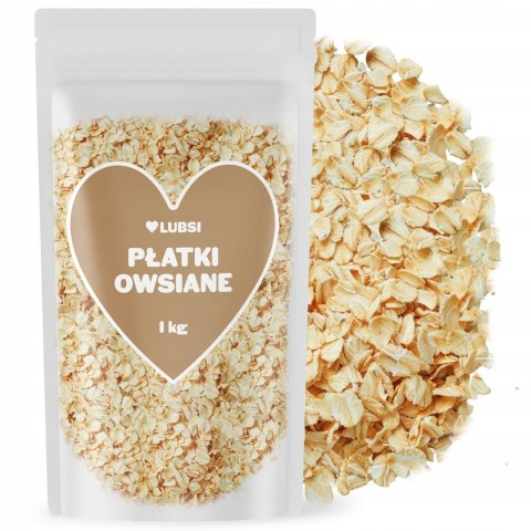Płatki owsiane 1kg LUBSI naturalne zdrowe śniadanie dieta wysoka jakość