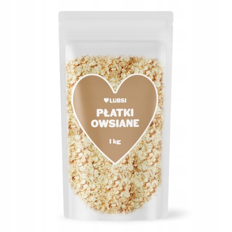 Płatki owsiane 1kg LUBSI naturalne zdrowe śniadanie dieta wysoka jakość