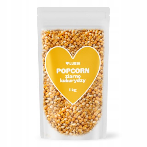 Popcorn ziarno kukurydzy 1kg LUBSI kukurydza do prażenia naturalna bez soli