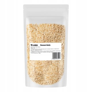 Sezam biały 1kg LUBSI naturalny łuskany ziarno wysoka jakość doskonały