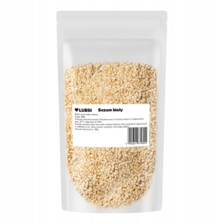 Sezam biały 200g LUBSI naturalny łuskany ziarno wysoka jakość doskonały