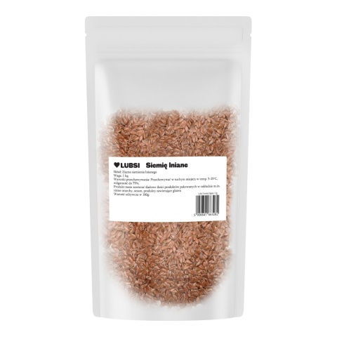 Siemię lniane POLSKIE brązowe naturalne 1kg LUBSI len brązowy wysoka jakość