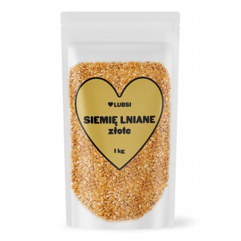 Siemię lniane złote 1kg LUBSI len złoty naturalne nasiona wysoka jakość