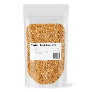 Siemię lniane złote 1kg LUBSI len złoty naturalne nasiona wysoka jakość
