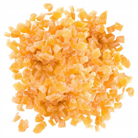 Skórka pomarańczowa kandyzowana 200g LUBSI włoska kostka z pomarańczy
