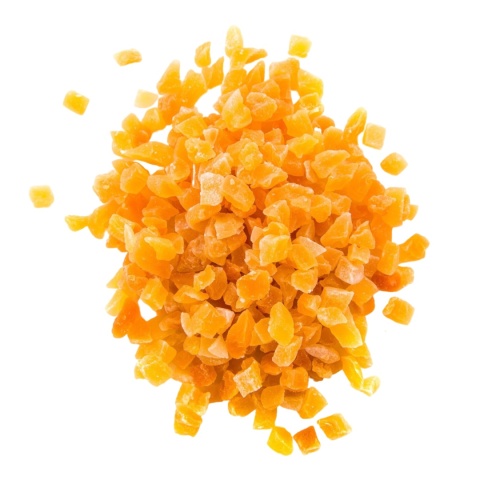 Skórka pomarańczowa kandyzowana 500g LUBSI włoska kostka z pomarańczy