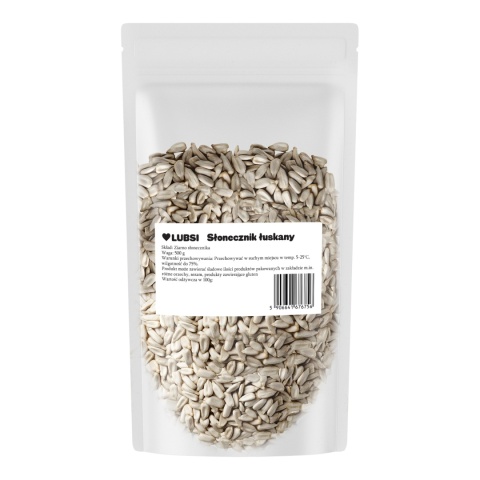 Słonecznik łuskany 500g LUBSI ziarno wysoka jakość naturalny