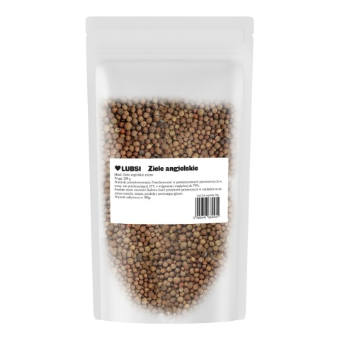 Ziele angielskie przyprawa całe aromatyczne ziarno 200g LUBSI wysoka jakość
