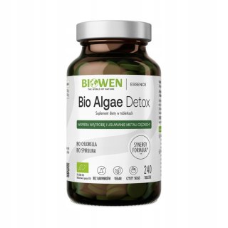 Biowen BIO Algae Detox Algi morskie spirulina chlorella 240 tabletek