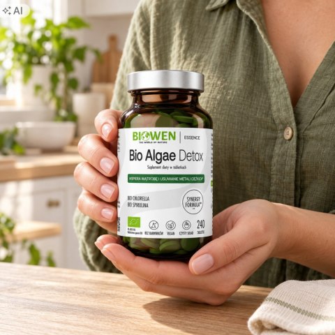 Biowen BIO Algae Detox Algi morskie spirulina chlorella 240 tabletek