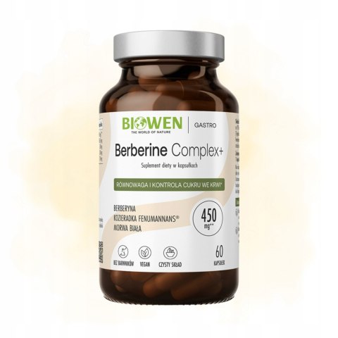 Biowen Berberine Complex + Układ Pokarmowy 60 kapsułek Suplement diety