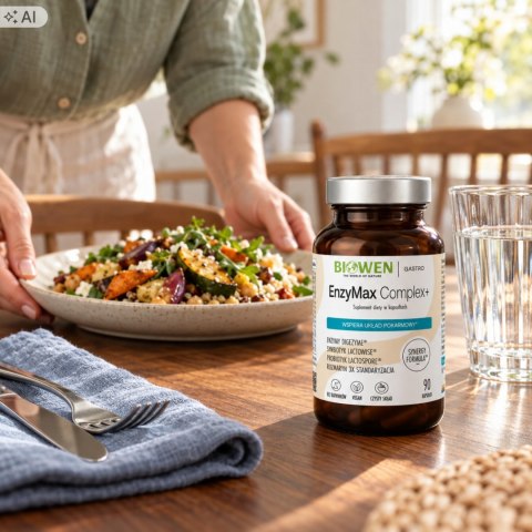 Biowen EnzyMax Complex + Enzymy Trawienne 90 kapsułek Suplement diety