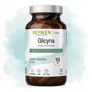 Biowen Glicyna 900 mg 100 kapsułek Suplement Diety