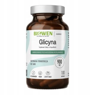 Biowen Glicyna 900 mg 100 kapsułek Suplement Diety