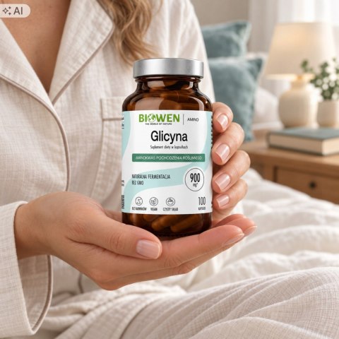 Biowen Glicyna 900 mg 100 kapsułek Suplement Diety